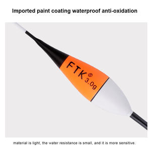 FISHKING 10 pièces/paquet 2g 3g 5g flotteurs de pêche légers baume bois matériel accessoires pêche à la <span class=keywords><strong>carpe</strong></span> grands flotteurs de flottabilité - Product Image 5