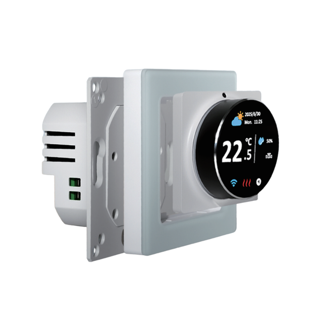 Colorful TFT Screen Knob Wifi Thermostat with Alexa Voice Control Wireless Thermostat for Home Electric Heating Thermostat