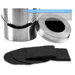 Countertop Compost <b>Bin</b> <b>Kitchen</b> 1.3 Gallon Odorless Composting <b>Bin</b> with Carbon Filters,Indoor Compost <b>Bin</b> with Lid - Product Image 5