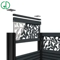 GD 알루미늄 울타리 집 옥상 홈 정원 보안 wpc 패널 수평 수영장 복합 저렴한 울타리