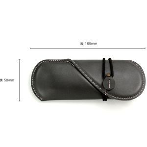 Estuche de lápices de cuero bicolor personalizable, bolsa de papelería creativa con forma de corazón, estuche de lápices para estudiantes de estilo japonés y coreano - Product Image 4
