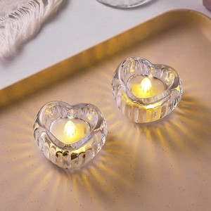 <span class=keywords><strong>A</strong></span> forma di fiore LED <span class=keywords><strong>a</strong></span> <span class=keywords><strong>batteria</strong></span> candela con pulsante di controllo per decorazioni per la casa feste natalizie altro materiale autoportante - Product Image 5