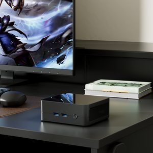 Mini PC AMD Ryzen5 3550H, Computer Tascabile con 2*DDR4 16GB+512GB, 2*HD2.0, Type-C, USB3.0*2, Ryzen 5 Mini PC per Gaming - Product Image 1