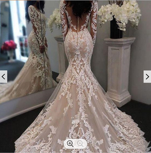 S568A 2025 New High Quality Bridal <b>Lace</b> Trailing Customization Wedding Dresses - Product Image 2