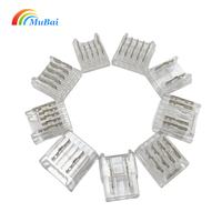 Connecteur à 3 broches 10mm bande led connecteur de bande led 3 broches bande transparente à connexion de fil sans soudure
