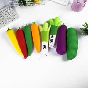 กล่องดินสอซิลิโคนรูปผลไม้และผัก LABON Creative Simulation น่ารัก พกพาสะดวก สำหรับนักเรียน - Product Image 3