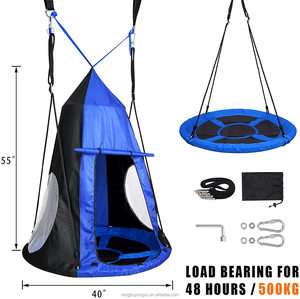 Sân Sau Vòng Võng Tổ Đu Có Thể Gập Lại Treo Ngủ Giường Tán Cây Lều Đu Cho Trẻ Em - Product Image 4