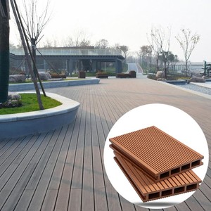 Hiện đại ngoài trời không thấm nước chống trượt WPC Composite decking Dễ dàng bấm vào mát mẻ cảm ứng sàn chải kỹ thuật bền cho bên ngoài - Product Image 1