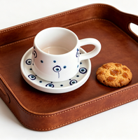 Tasse à café turque en céramique œil porte-bonheur faite à la main, tasse décorative créative pour la maison