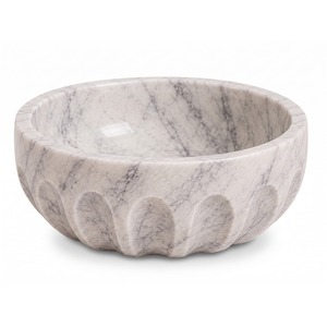 Cuenco Decorativo de Mármol con Acabado de Piedra Natural para Frutas, Ensaladas, Bocadillos y Decoración Moderna de Mesa - Product Image 6