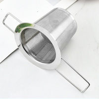 Infuseur à thé en acier inoxydable de qualité alimentaire avec poignée résistante à la chaleur et couvercle, pour thé en vrac