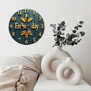Round Wooden <b>Wall</b> <b>Clock</b> 25cm <b>Silent</b> Quartz Movement Household Indoor Decoration <b>Clock</b> - Product Image 4