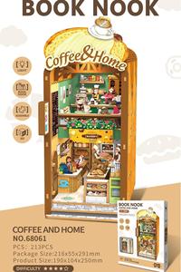 Serre-livres en bois Edo Sakura Journey, modèle de <span class=keywords><strong>maison</strong></span> miniature à assembler soi-même, bloc de construction, ornement, jouet, cadeau - Product Image 6
