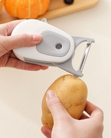 Hete Aanbieding: 3-in-1 Draagbare Fruit- en Komkommer Schiller, Buiten te Gebruiken Draagbare Groenteschiller en Schilmesje