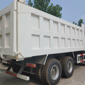 New U-shape Automatic Diesel Dump <b>Truck</b> 40-50 Ton Capacity Carbon Steel Rear Door Sand Transport Box Trailer Semi-Trailer - Product Image 1