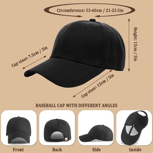 หมวกเบสบอลผ้าคอร์ดูรอยสีดำแบบ OEM สั่งทำพิเศษ 6 แผง สองสี ทรง Dad Hat พร้อมโลโก้ปักและปีกโค้งเรียบสไตล์สปอร์ต - Product Image 5
