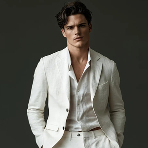 <span class=keywords><strong>Blazer</strong></span> da <span class=keywords><strong>uomo</strong></span> rosa chiaro monopetto <span class=keywords><strong>in</strong></span> <span class=keywords><strong>lino</strong></span> pettinato con cerniera e scollo a V, elegante e casual, perfetto per la spiaggia - Product Image 2