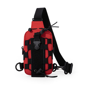 Lightweight Fashion Tactical Men's <b>Chest</b> & Shoulder Bag Polyester Zipper Closure Portable for Summer Sport Outdoor Activities - Product Image 2