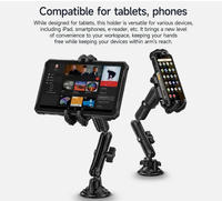 Support universel réglable étanche Ulefone Armor Mount Max, support de tablette à rotation libre à 360 degrés, support polyvalent