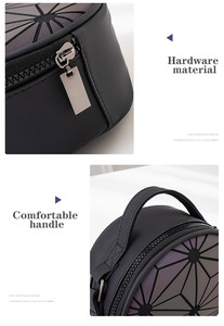 <span class=keywords><strong>Sac</strong></span> tendance pour femmes, <span class=keywords><strong>sac</strong></span> à bandoulière simple, petit <span class=keywords><strong>sac</strong></span> rond de style Miyake Niche populaire confortable et pratique - Product Image 6