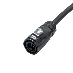 สายเชื่อมต่อกันน้ำอุตสาหกรรม M16 8P 3 แกน ปลั๊กตัวผู้ ขาเสียบแบบวงกลม IP68 - Product Image 3