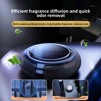 Aromaterapi Mobil Langsung dari Pabrik, Diffuser Kayu Beech Berputar Tenaga Surya Baru, Pewangi Mobil Aroma Laut, Dekorasi Mobil, Pemasangan di Jok