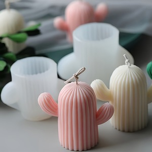 DIY Scented <b>Candle</b> <b>Mold</b> Simulated Cactus Plant Plaster <b>Mold</b> Home Decor <b>Mold</b> Customizable Transparent White - Product Image 1