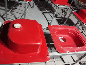 Stampi per Lavandini in Plastica Rinforzata con Fibra di Vetro ad Alta Resistenza Personalizzati con Piegatura per Lavandini da Bagno in Pietra Artificiale Solida - Product Image 3
