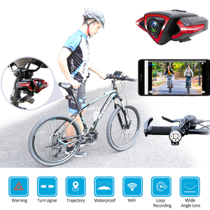 Cámara de <span class=keywords><strong>bicicleta</strong></span> con Wifi, videocámara trasera de <span class=keywords><strong>bicicleta</strong></span> con GPS y luz de giro, 1080p - Product Image 5