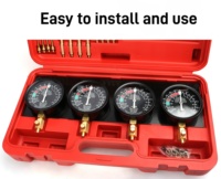 Manomètre de synchronisation de carburateur pour moto à quatre cylindres, kit d'outils de test de synchronisation de carburateur