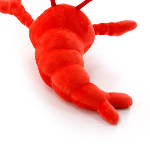 定制原创设计男女通用超柔软毛绒龙虾玩具刺绣填充玩偶，填充物为PP棉 - Product Image 5