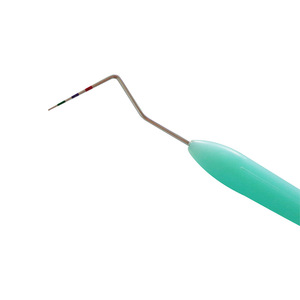 Sonde dentaire à double extrémité avec pointe en acier inoxydable graduée, manche en ABS, couleur bleue, pour examen dentaire - Product Image 4