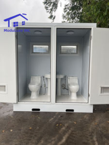 Baño Portátil Prefabricado de Diseño Moderno, Inodoro Móvil, Ducha, Baño Exterior, Cabina Pública, Baño para Campamento en Venta - Product Image 6
