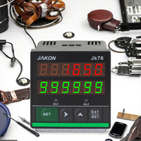 Máquina de conteo rodante de cuerda de doble rueda Jk76, pantalla LED ABS de plástico resistente al desgaste, uso en supermercados