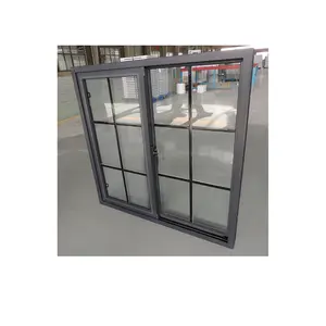 威卡双中空玻璃UPVC滑块窗节能环保定制尺寸推拉窗