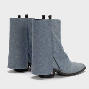 Bottes à talons pour femmes, style européen, plateforme épaisse, collection 2024 - Product Image 4