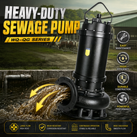 Pompe submersible de découpe pour eaux usées WQ-QG 0,37 kW-55 kW, gamme de puissance complète, anti-colmatage