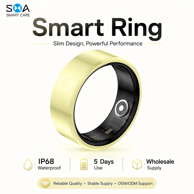 Private Label Smart Ring Waterproof Health Tracker Custom Packaging Sleep Monitor Wearable Ring for E-commerce Sellers