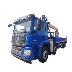 Shacman Delong 8X4 Heavy Duty Truck Mounted Crane, 400HP Hydraulic Telescopic <b>Boom</b> Crane for Heavy Cargo Transportation for Sale - Product Image 1
