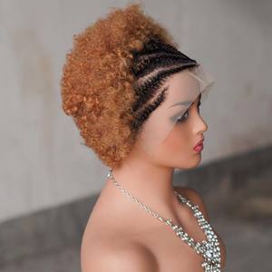 <span class=keywords><strong>Precio</strong></span> de fábrica: Pelucas de encaje frontal 13x4 con ondas corporales, monofilamento, cabello humano brasileño marrón claro, cutícula alineada, cabello virgen, tamaño pequeño. - Product Image 3