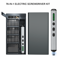 Kit de tournevis électrique sans fil YIYUN 76-en-1 avec moteur sans balais, embouts de précision, outils de qualité professionnelle