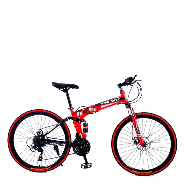 high Carbon Steel Frame 26-inch 26'' foldable folding Frame mountain bike 24 26 27.5 29 Inch 21speed cheap price for sale
