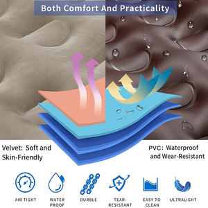 Cojín inflable automático portátil tumbona con sillón reclinable diseño moderno plegable al aire libre Camping colchón de aire almohadilla para dormir - Product Image 3