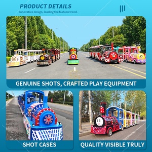 Train électrique sans rail pour enfants, à batterie, pour parcs d'attractions, centres commerciaux et parcs touristiques, à vendre - Product Image 5