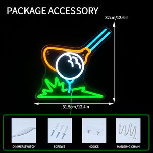 Golf Letreros Neon LED indoor hanging ambient light shop <b>sign</b> wall decoration light entrance indicator light luminous <b>sign</b> 5v12v - Product Image 5