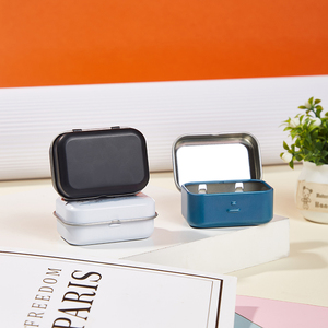 Vente en gros Boîte de rangement compacte à motifs magnifiques pour bagues et autres bijoux Petite boîte en métal personnalisable - Product Image 3