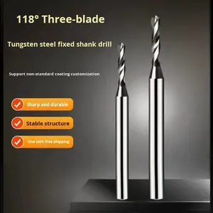Micro punta da 1.0 3.0 con gambo fisso in acciaio al tungsteno in lega di carburo smussato metrico punte da trapano con angolo di punto 150 mano - Product Image 3