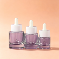 Flacons compte-gouttes carrés plats en verre rechargeables pour sérum de soin cutané aux huiles essentielles et gouttes pour les yeux, 15ml 30ml 50ml 100ml, Reed