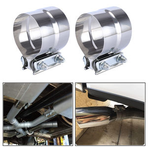 <b>Exhaust</b> <b>Clamps</b> Sleeve Coupler 2.50'' 3.00'' 3.50'' 4.00'' 5.00'' 6.00'' Lap Joint Band Stainless Steel T-304 - Product Image 6