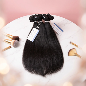 Extensions de cheveux naturels vietnamiens bruts sélectionnés, lisses, en mèches, qualité export - Product Image 1